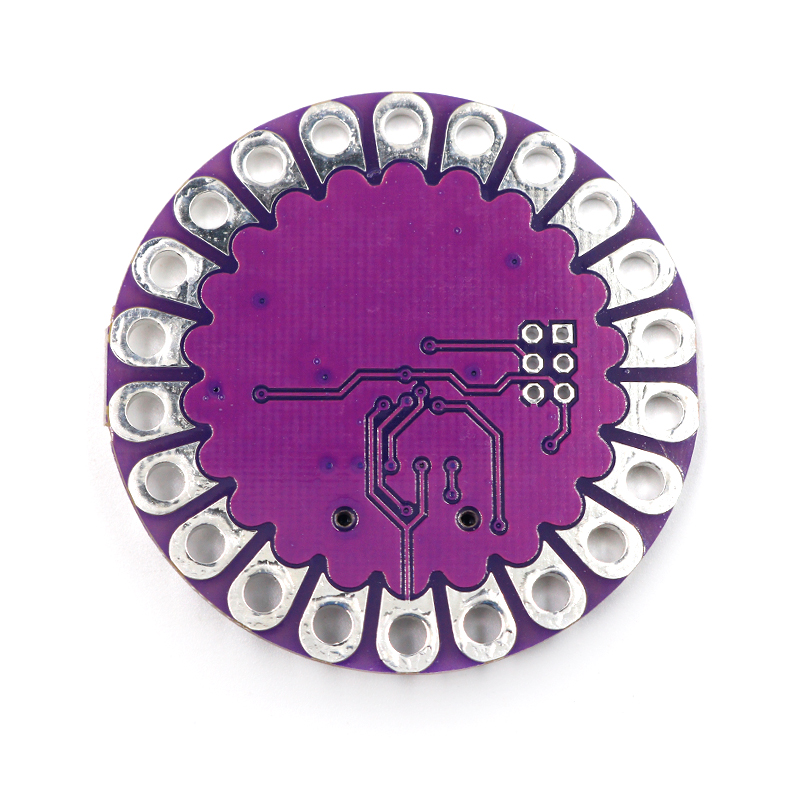 LilyPad 328 微控器电路板电子纺织 Main Board ATmega328P 16M
