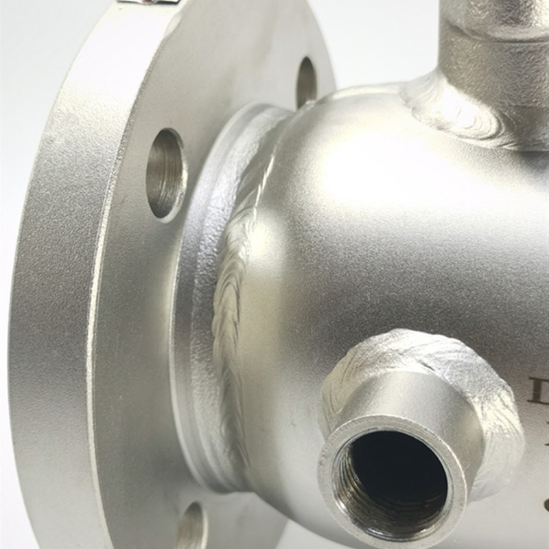 BQ41F-16P铸钢/304不锈钢一体式夹套保温高温法兰球阀DN25 50 100