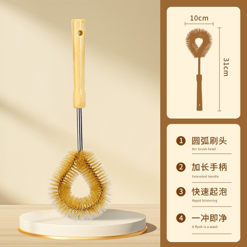 刷锅刷子厨房用猪鬃毛刷锅神器洗灶台洗碗清洁锅刷不易沾油不伤锅,个性定制/设计服务/DIY,明信片定制,淘宝优惠券,粉丝福利购,淘宝优惠卷