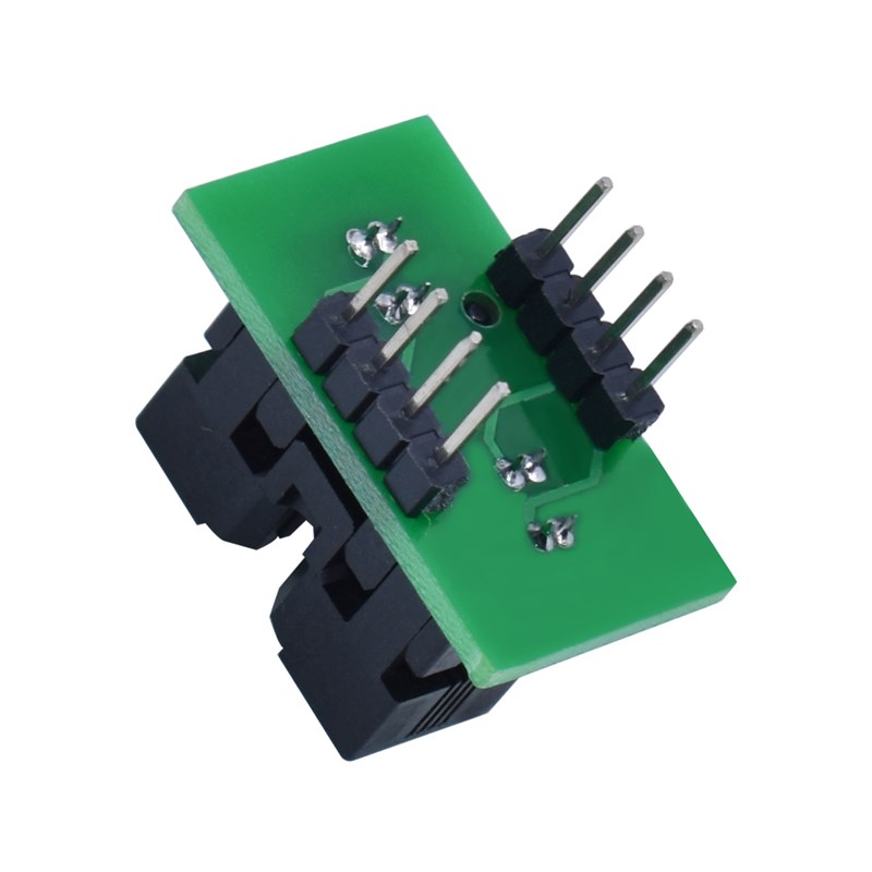 MSOP8-0.65 烧录座 测试座 编程座 SSOP8 带PCB板烧写座