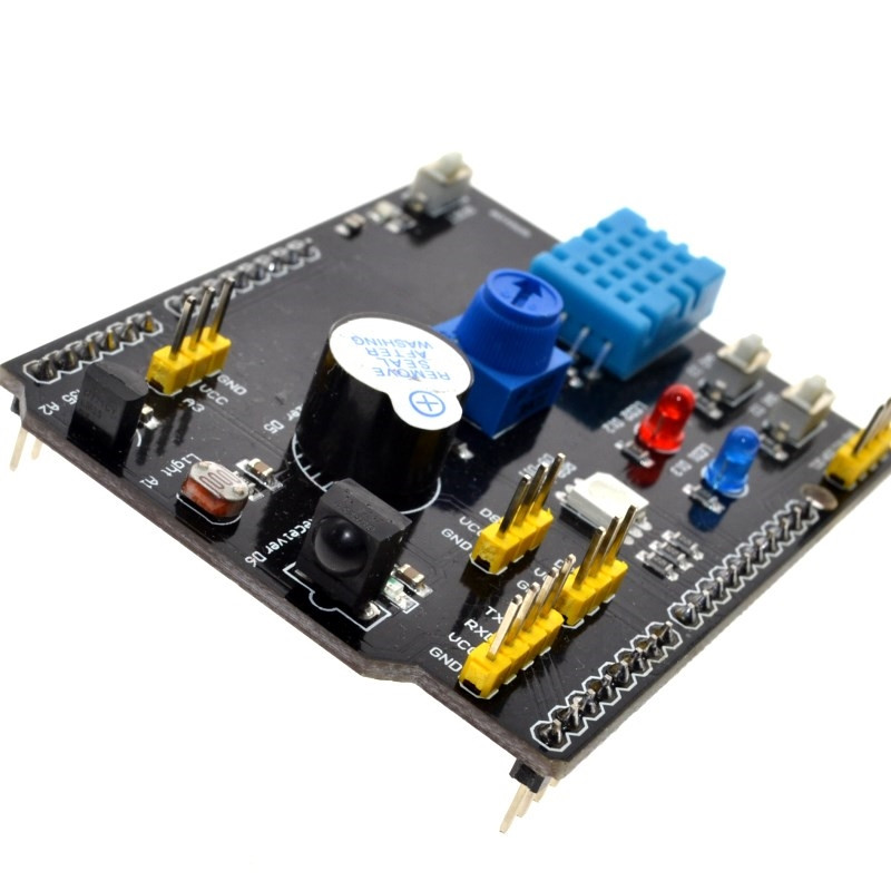 9合一多功能扩展板 DHT11温湿度 LM35温度 蜂鸣器兼容UNO