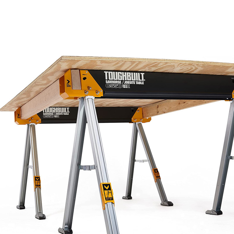 TOUGHBUILT 작업 브래킷 테이블 톱 스탠드 목공 수입 접이식 지원 테이블 확장 테이블 톱 말