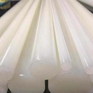 .白色PFA棒材 15 20 25 30 35 40 45 50MM直径 全氟PFA圆塑料胶棒