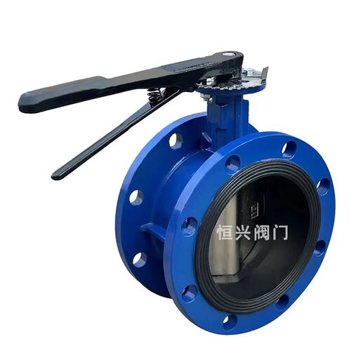 D41X-10/16手柄法兰式蝶阀软密封手动蝶阀DN50 65 80 100 150 200