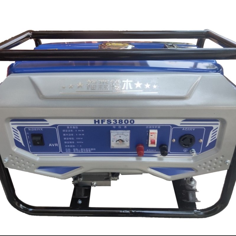 柴油发电机3kw5/6/8/10千瓦单相220V家用380V三相汽油静音双电压