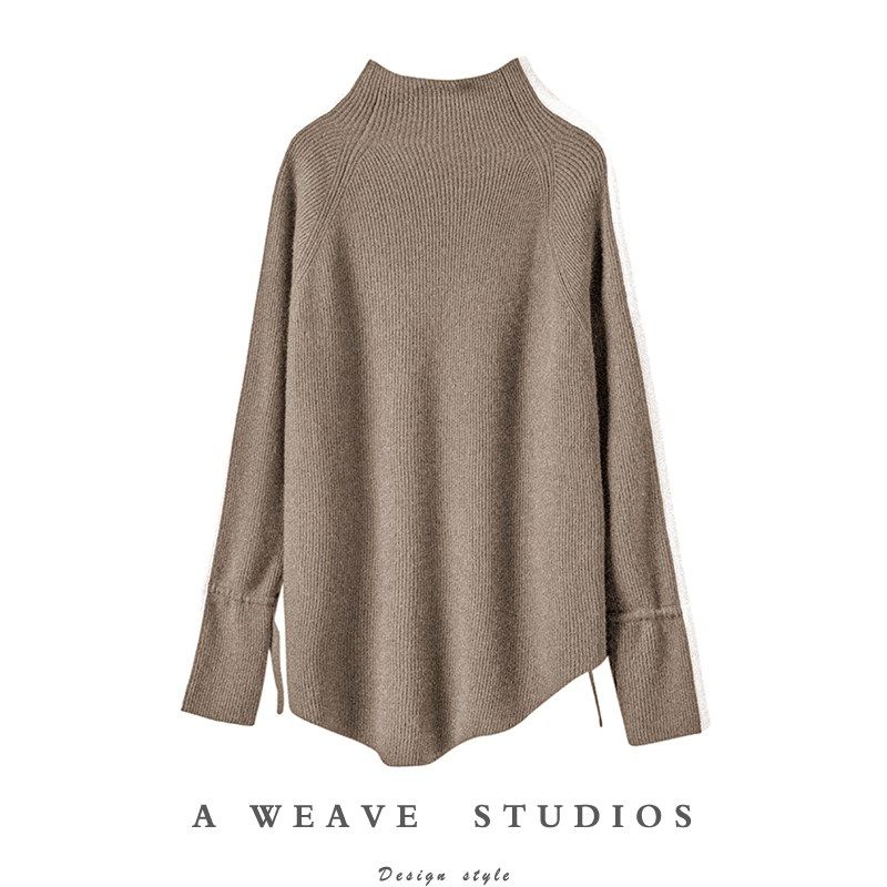 版型直呼过瘾! 气质高领羊绒衫女纯羊绒毛衣宽松不对称设计加厚,搬运/仓储/物流设备,机械式停车设备（立体停车库）,淘宝优惠券,粉丝福利购,淘宝优惠卷
