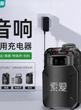 拉杆音响9V1.5A移动14V蓝牙13.5V音箱充电器线5V适用索爱山水先科特美声万利达广场舞15V2A户外12V电源适配器