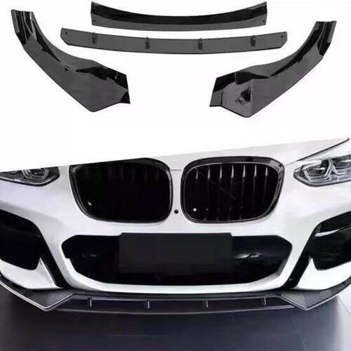 适用宝马X3X4 G01G02 BMW2018-2021前唇前杠前铲改装打孔包围固定