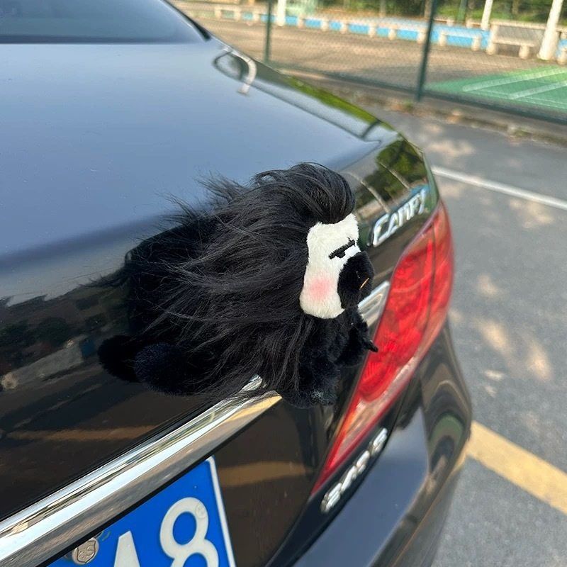 白面猴汽车尾部挂件公仔玩偶车载
