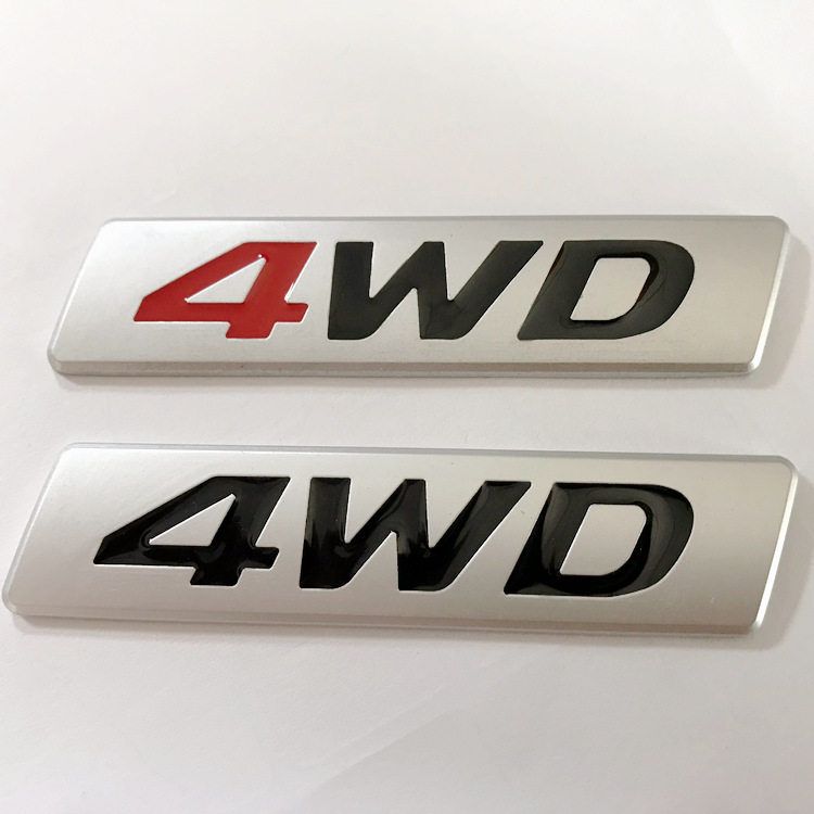 4WD车标适用于现代IX25IX35新途胜新胜达四驱尾标车贴越野风贴