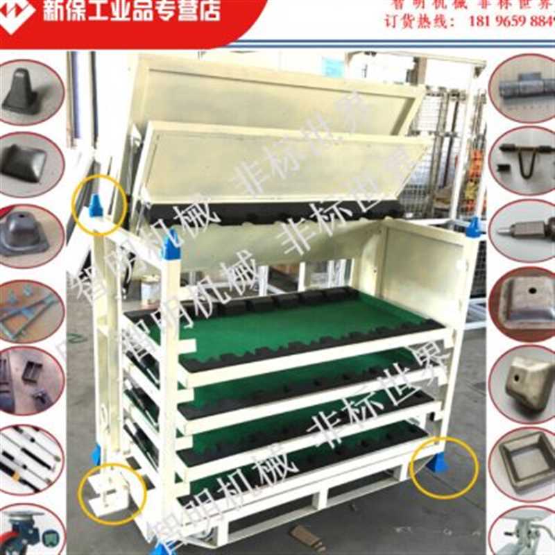 定制重型脚轮工位器具用刹车脚轮地刹器顶高器6寸弹簧减震脚轮减