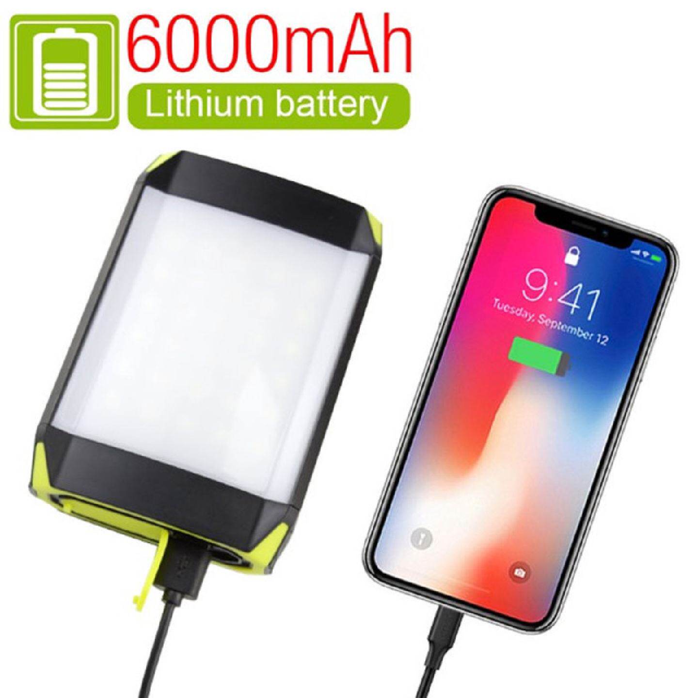 USB绿色帐篷灯户外便携式吊灯野营灯30LED闪光灯移动电源组手电筒
