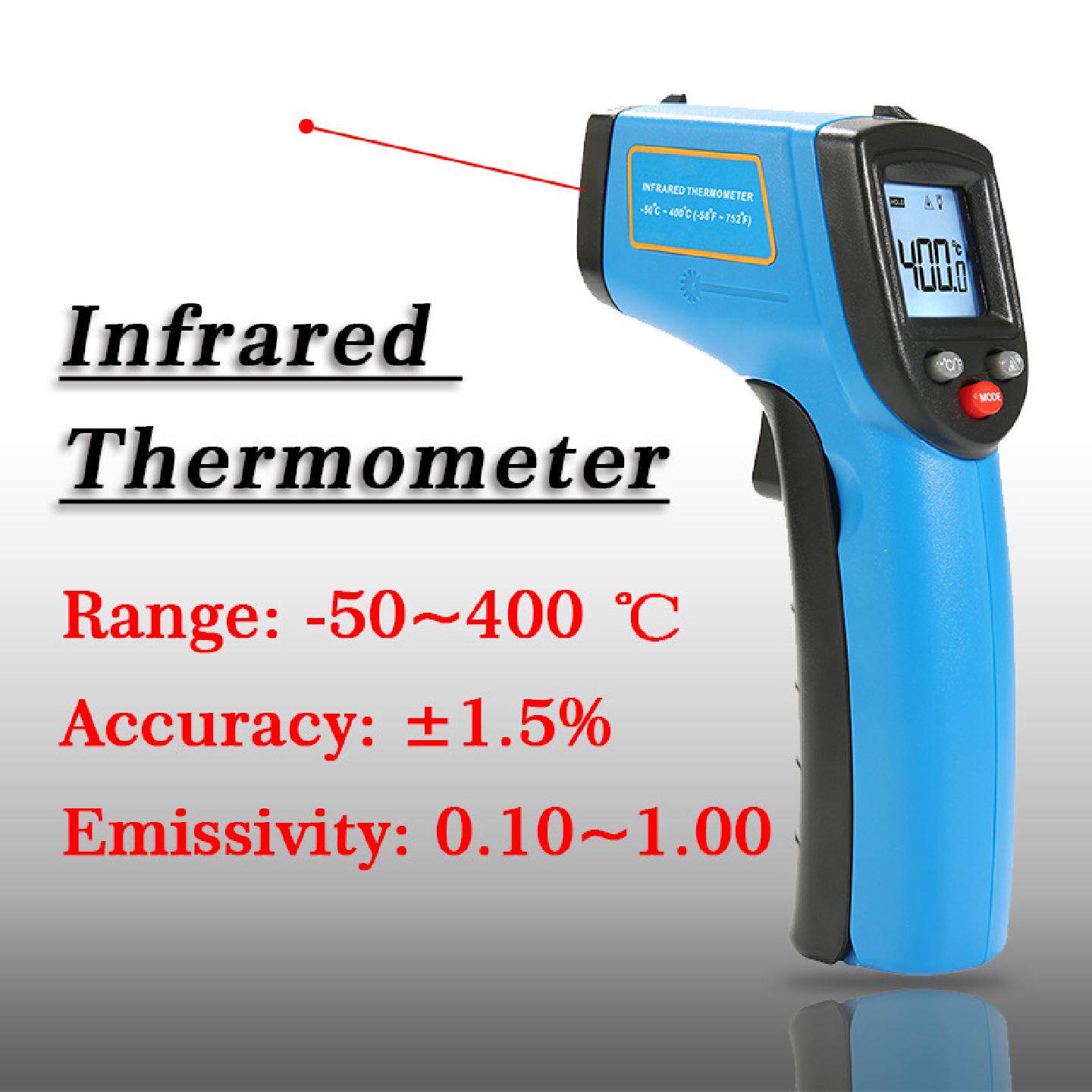 标智GM321红外测温仪工业测温枪发射率可调InfraredThermometer