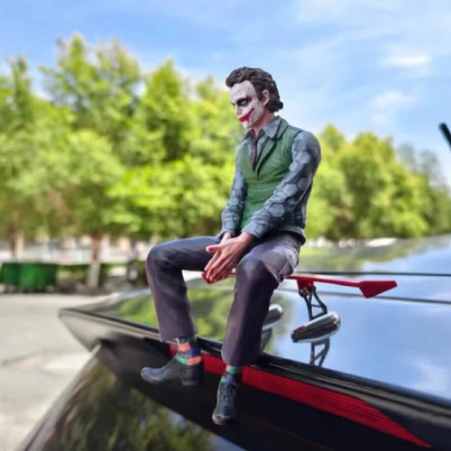 小丑车尾摆件车顶希斯莱杰坐姿公仔车载玩偶挂件汽车尾部车外摆件