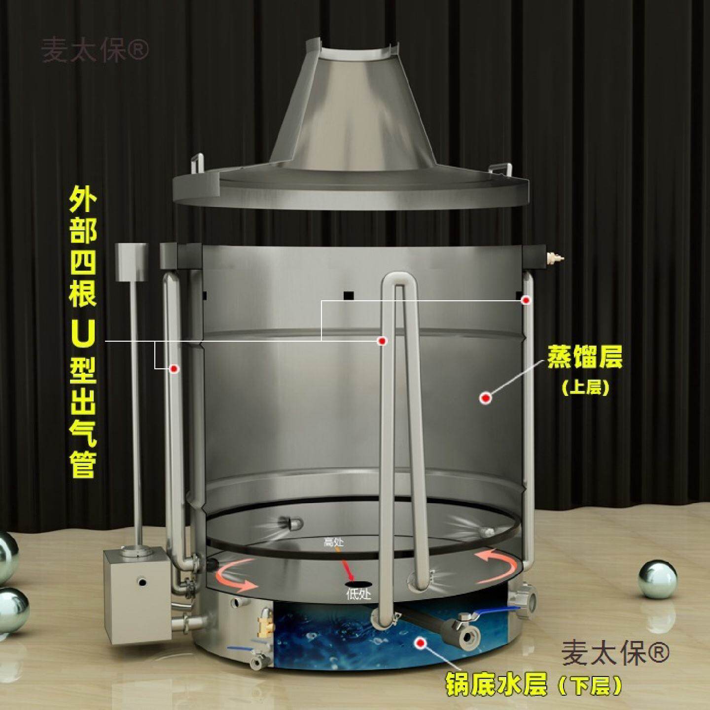 欣顺昊小型酿酒设备家用白酒烤酒机器纯露机蒸酒器白兰地麦太保