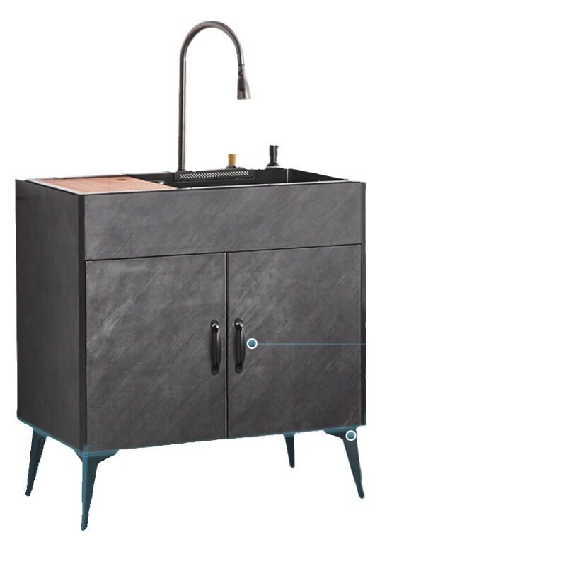 简易水槽双槽不锈钢水盆家用厨房洗菜盆一体橱柜商用不锈钢洗碗池