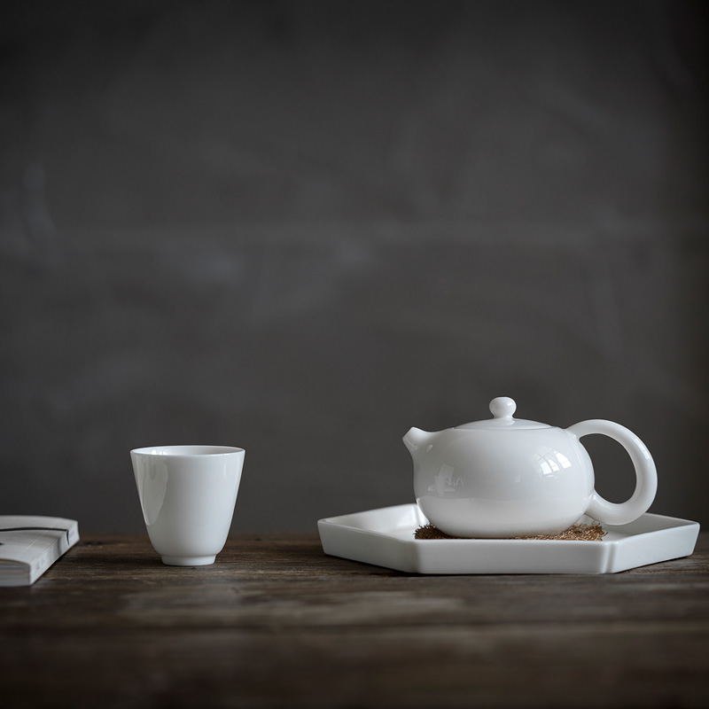 德化白瓷茶壶家用羊脂玉瓷小茶壶陶瓷过滤泡茶壶功夫茶具单壶定制