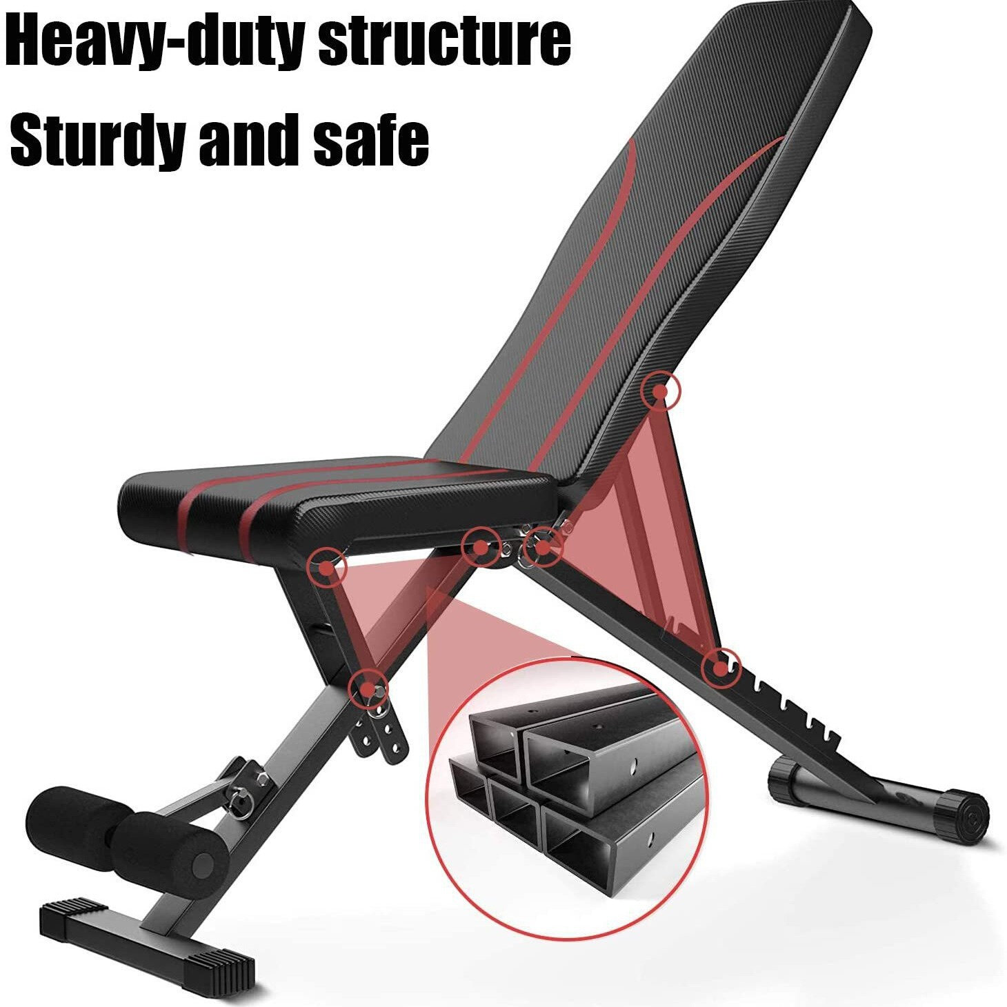 哑铃凳仰卧起坐居家健身多功能辅助器可折叠健身椅飞鸟卧推凳厂家