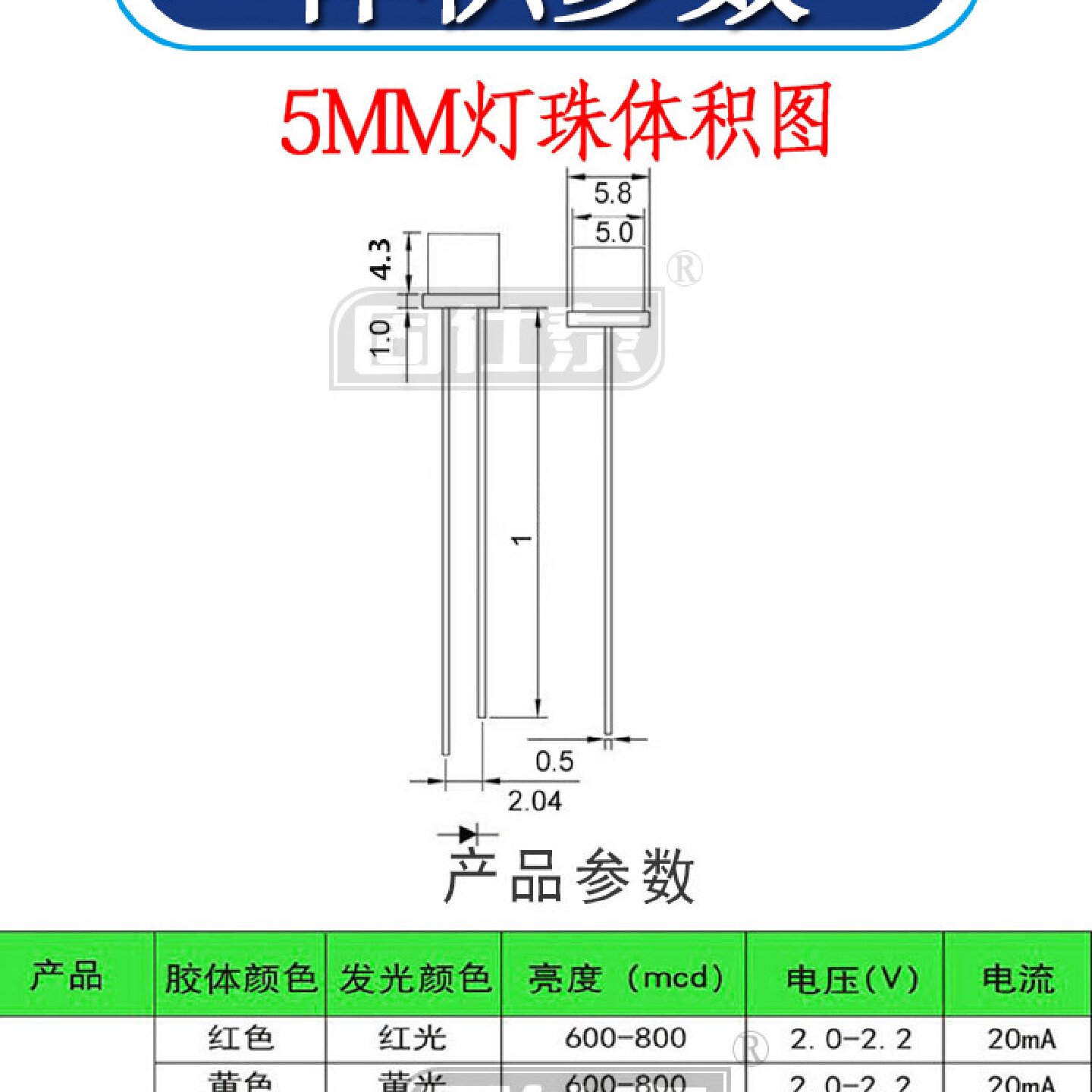 F5MM红外发射管平头超高亮有边LED灯珠发光二极管直插透明厂家
