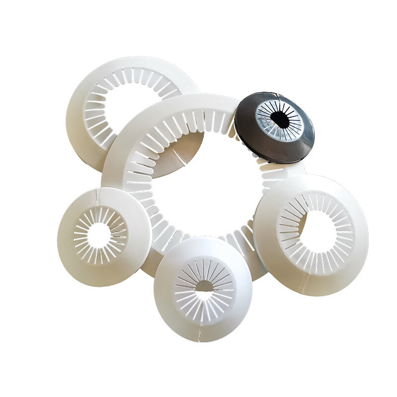 通用装饰圈pvc穿线管水管美化圈排水管圆形护盖空调孔洞装饰盖板