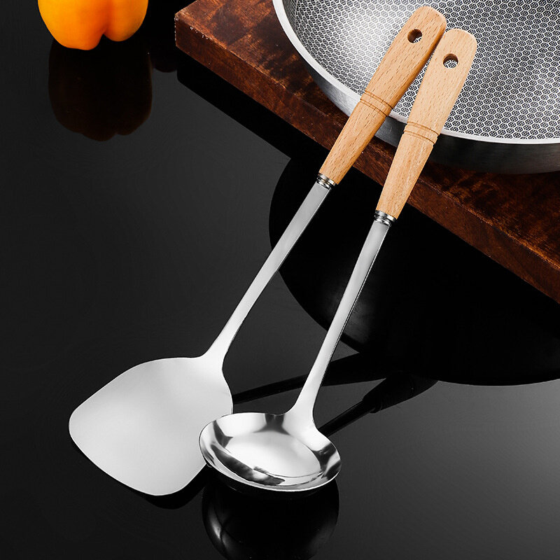 锅铲火锅勺汤漏勺一家用木铲子炒菜长勺子锅铲礼盒装,厨房/烹饪用具,锅铲,淘宝优惠券,粉丝福利购,淘宝优惠卷
