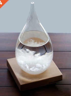 *65x115mm Transparent Droplet Storm Glass Water Drop Weather