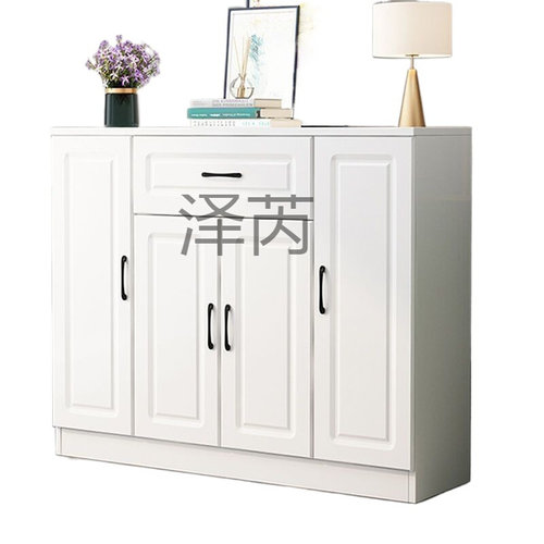 泽壡实木鞋柜家用门口简约现代门厅柜多功能进门玄关柜欧式阳台储