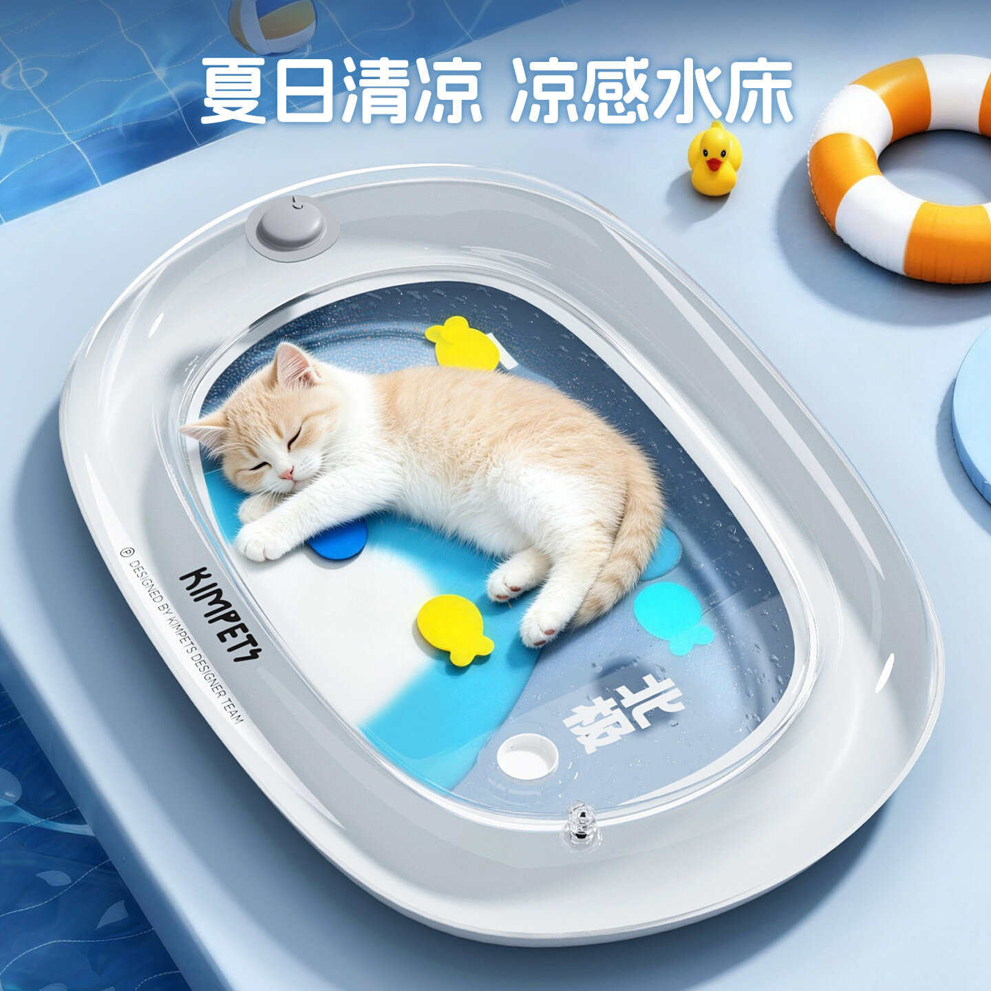 猫咪水床垫宠物大号充气冰垫夏季防抓凉垫加厚防抓玩具狗狗凉冰垫