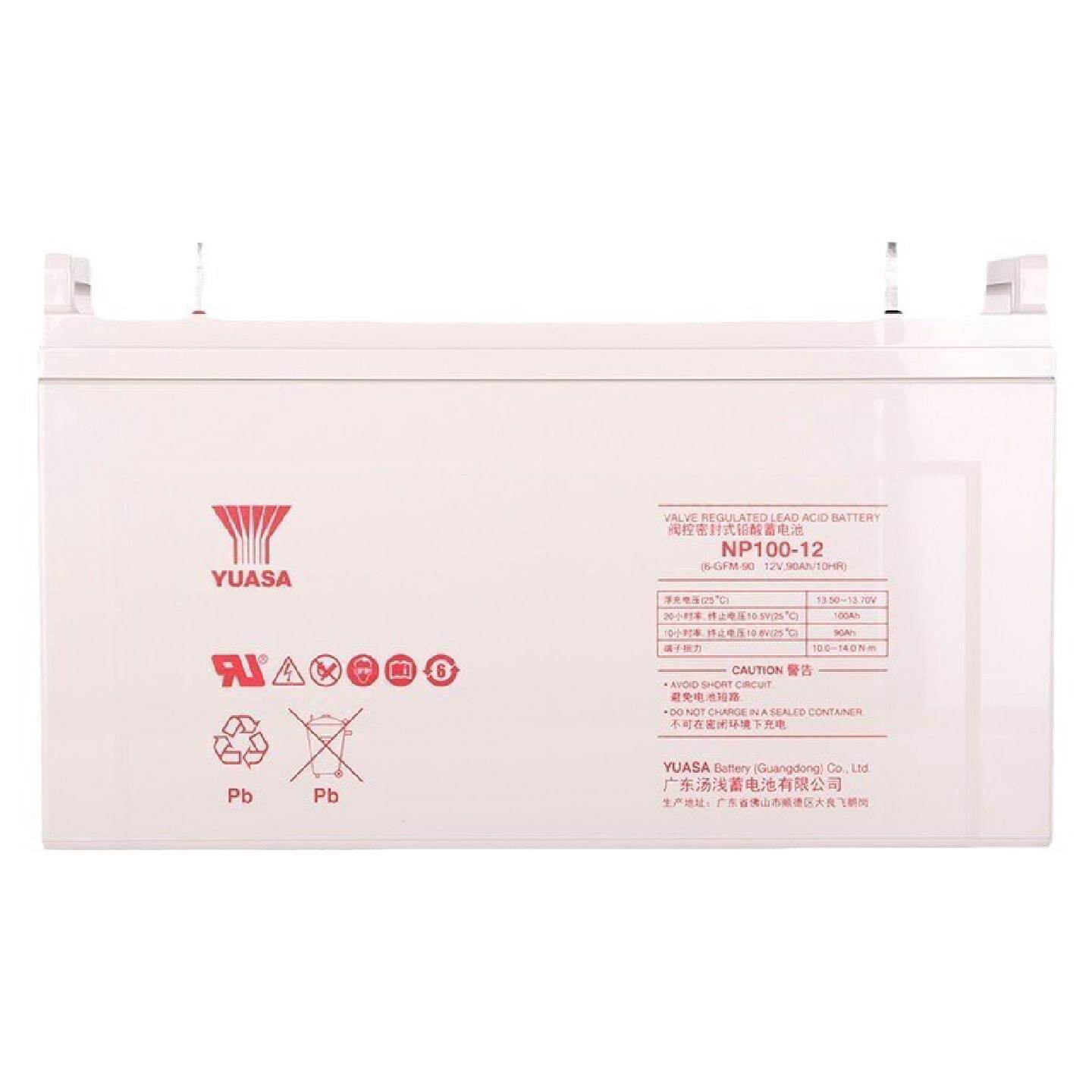 汤浅铅酸蓄电池NP100-1212V100AH太阳能UPS免维护直流屏消防应急
