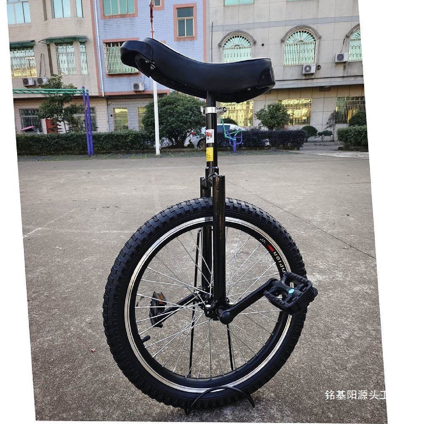独轮车浩隆学生平衡车成人杂技游乐铝圈粗胎儿童双层体育设备金属