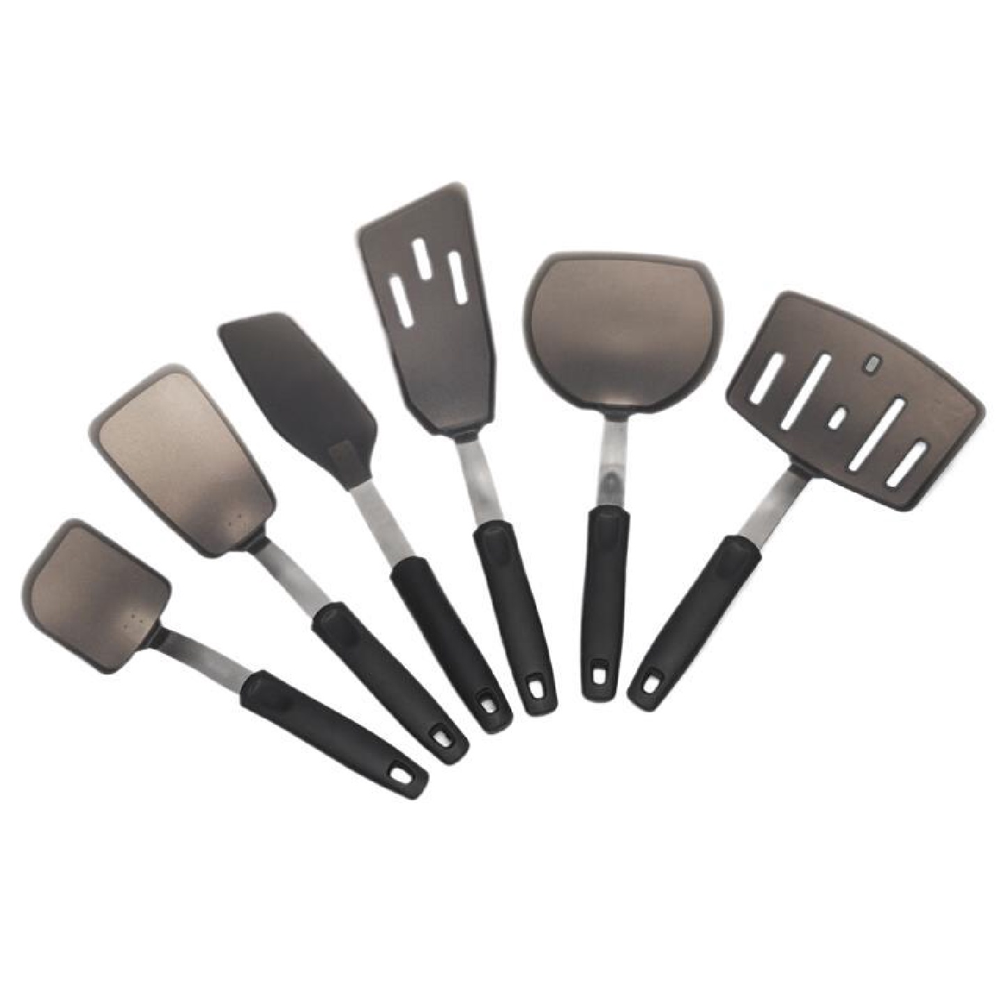 硅胶套装6件套弹簧手柄煎鱼铲煎鸡蛋铲煎牛扒硅胶铲