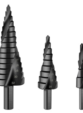 4-12/20/32mm 6-30mm HSS Cobalt Step Cone Drill Bits Set Nitr