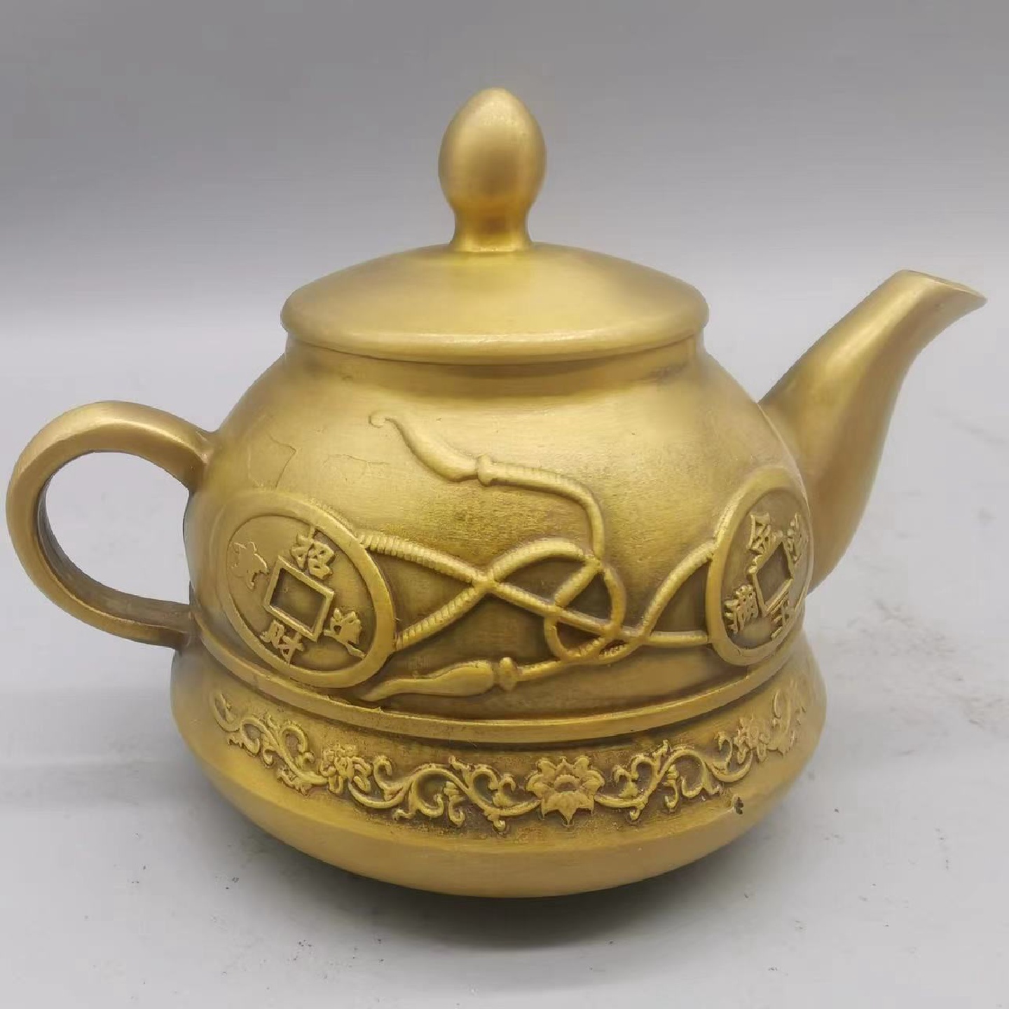 古董古玩批发仿古铜壶金玉壶酒壶老物件 乡下收藏 水壶居家工艺品