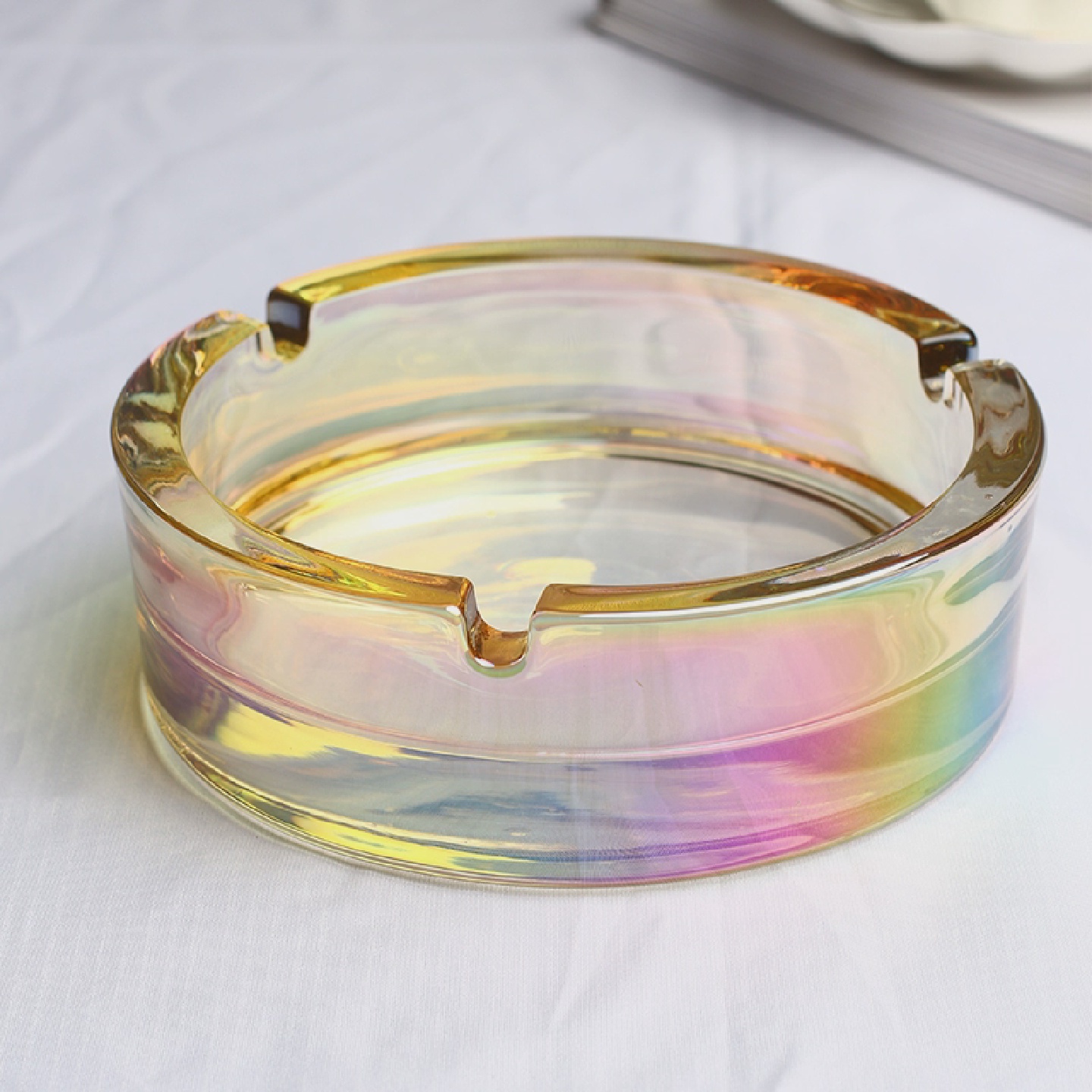 烟灰缸带盖子家用客厅办公室茶几中式时尚大号防风烟缸创意个性潮