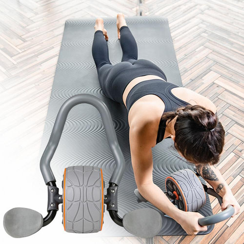 Abdominal Roller Abs Wheel with Elbow Support Knee Pad 4D