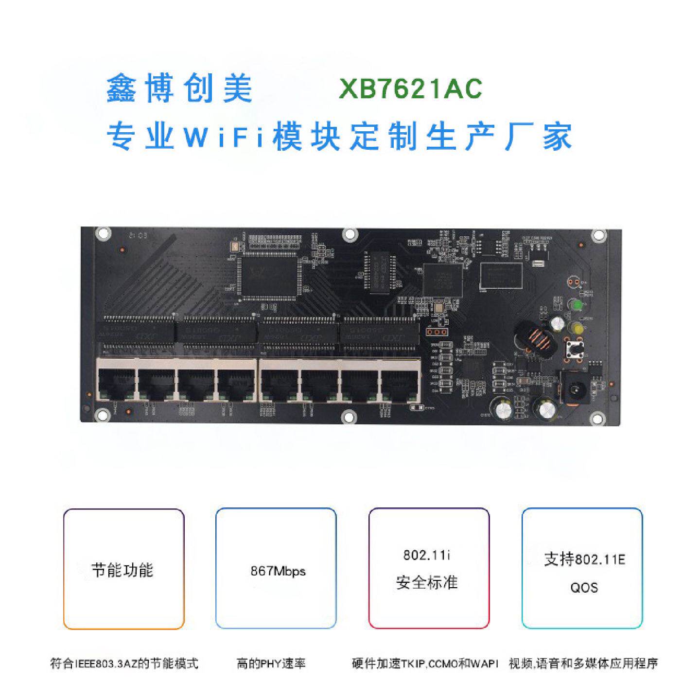 POE供电一体化千兆路由模块wifi方案弱电箱千兆POEAC管理器交换机
