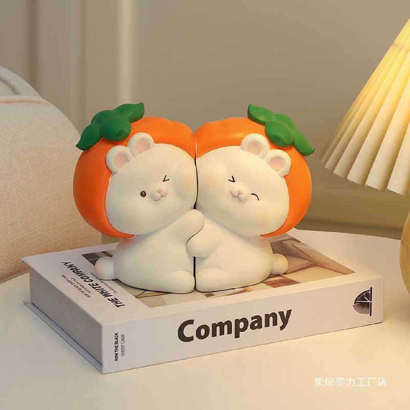 可爱柿柿如意情绪系小摆件结婚女生生日礼物房间办公桌面装饰