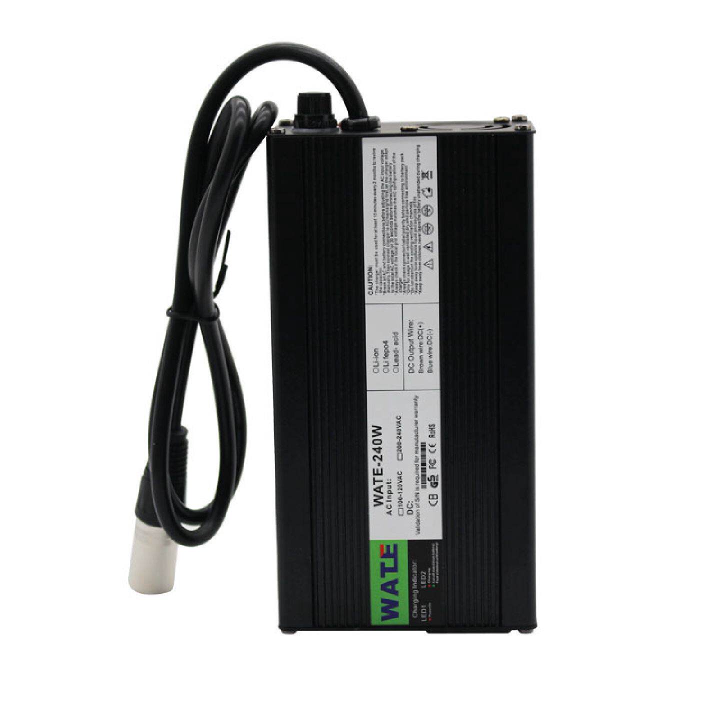21V7A充电器5S18.5V锂电池智能充电器黑色铝壳带风扇瓦特力
