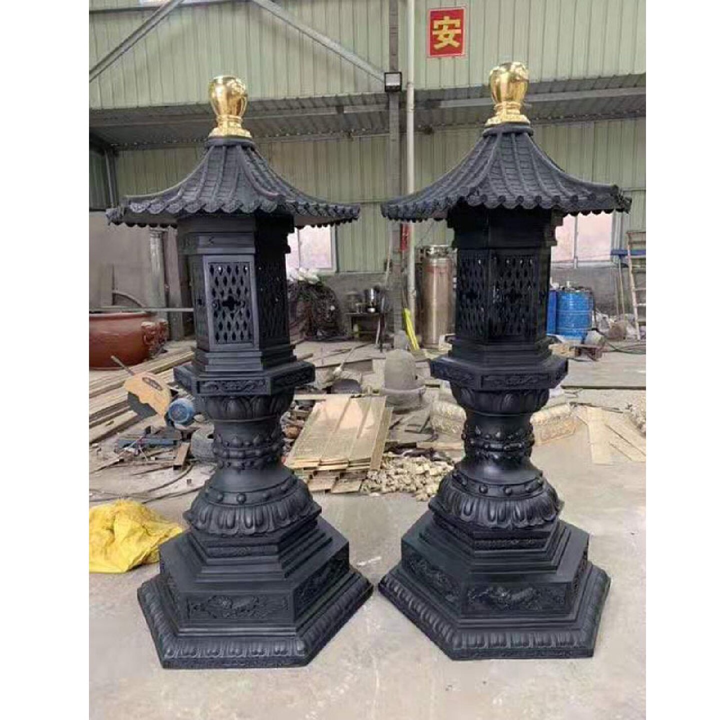 寺庙铸铜铸铁油灯纯铜长明灯道观祠堂仿古燃油灯佛灯雕塑批发厂家