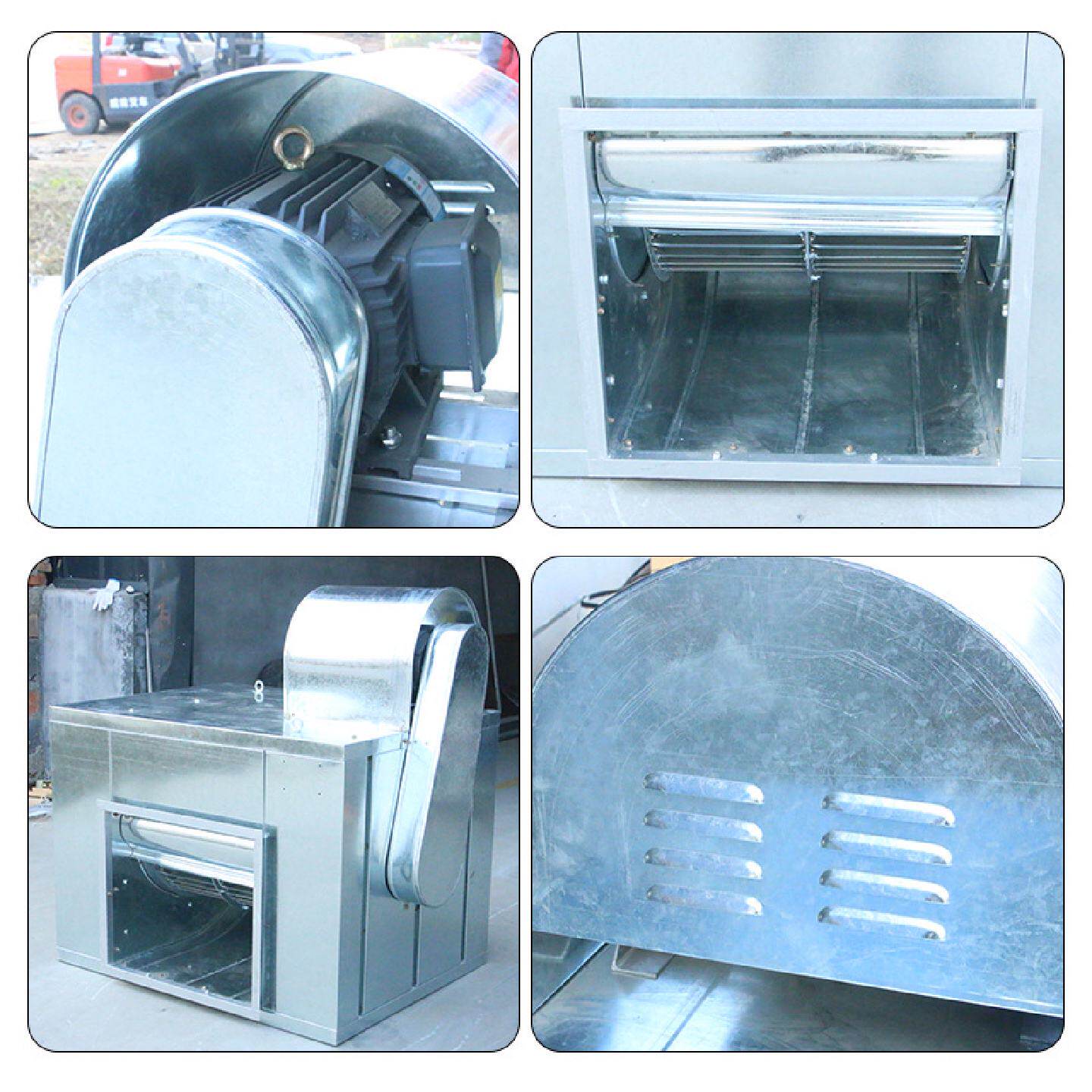 双进风离心式抽风柜烟罩风机厨房酒店专用厂家345.5KW静音设计