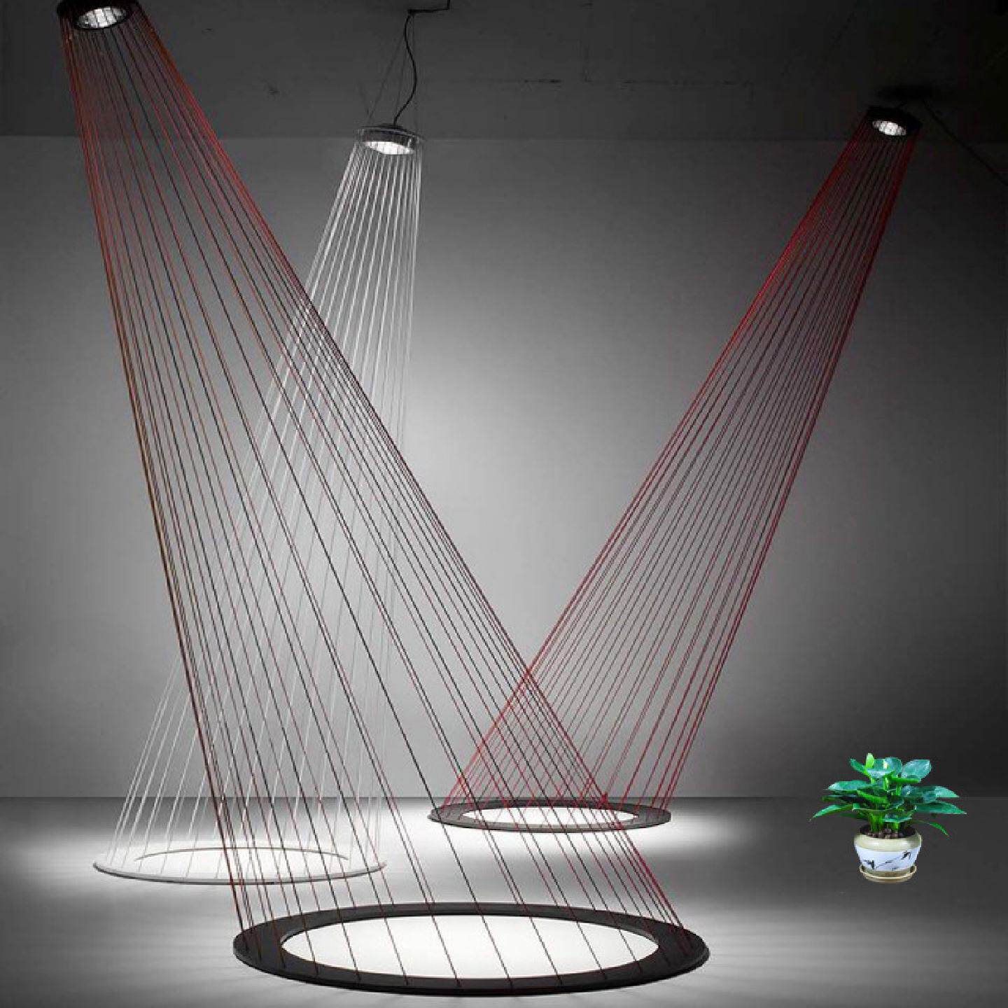 轻奢现代简约皮革水晶吊灯设计师别墅客厅饭厅样板房奢华水晶吊灯