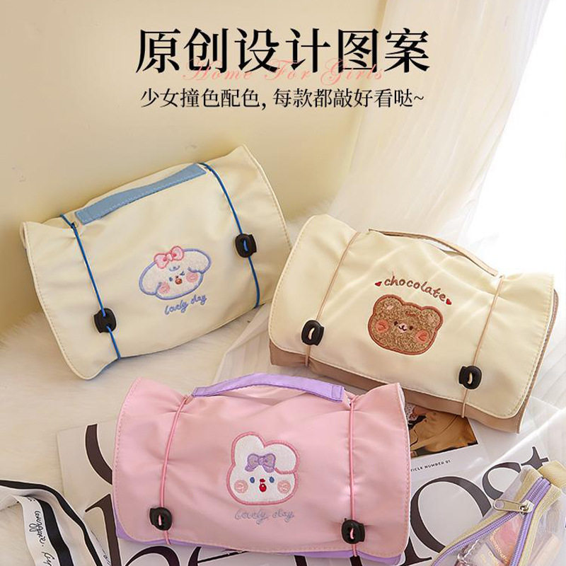 新款化妆品收纳包四合一化妆包大容量多功能简约旅行收纳洗漱包
