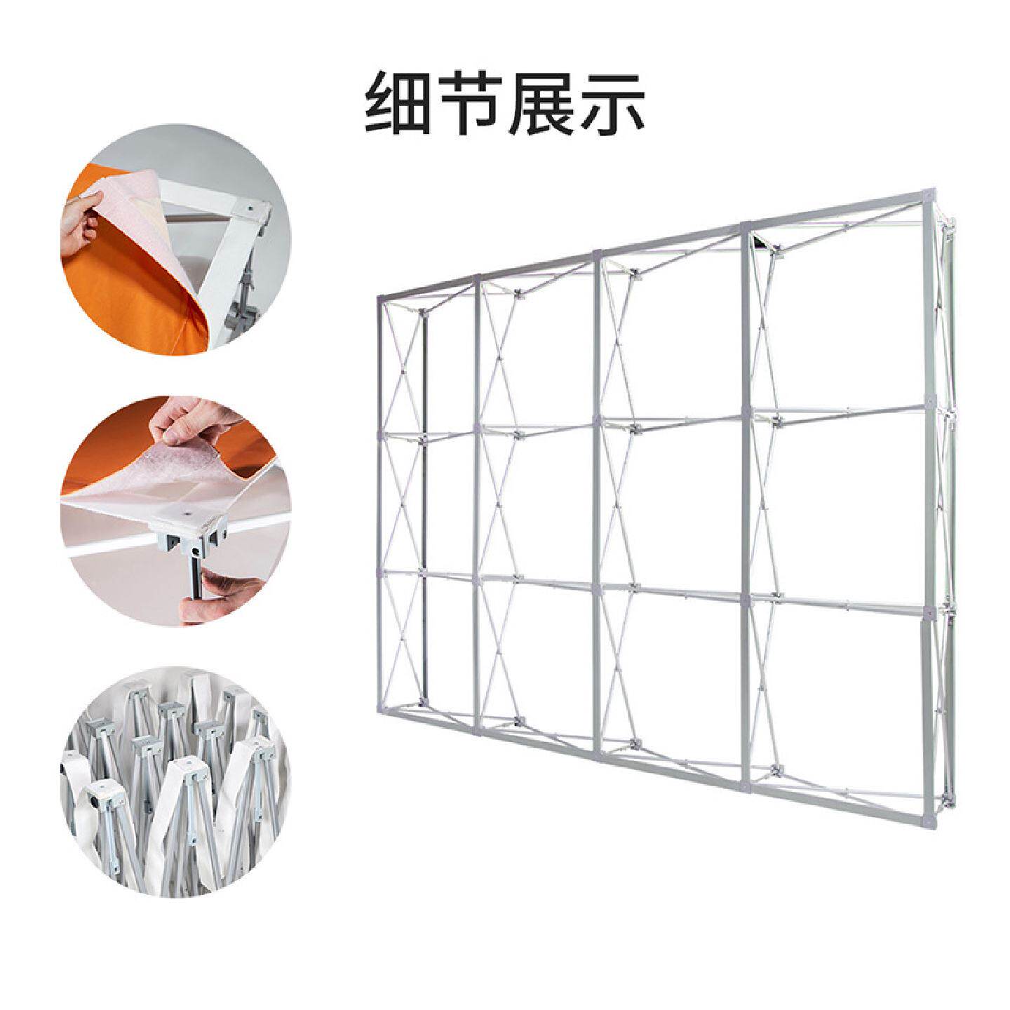 铝合金拉网展架户外便携可折叠文化艺术活动宣传布拉网经编布桁架