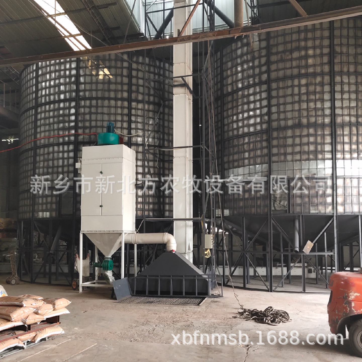 养殖场玉米存储网仓50吨-500吨镀锌料仓养殖饲料养猪自动料塔料线