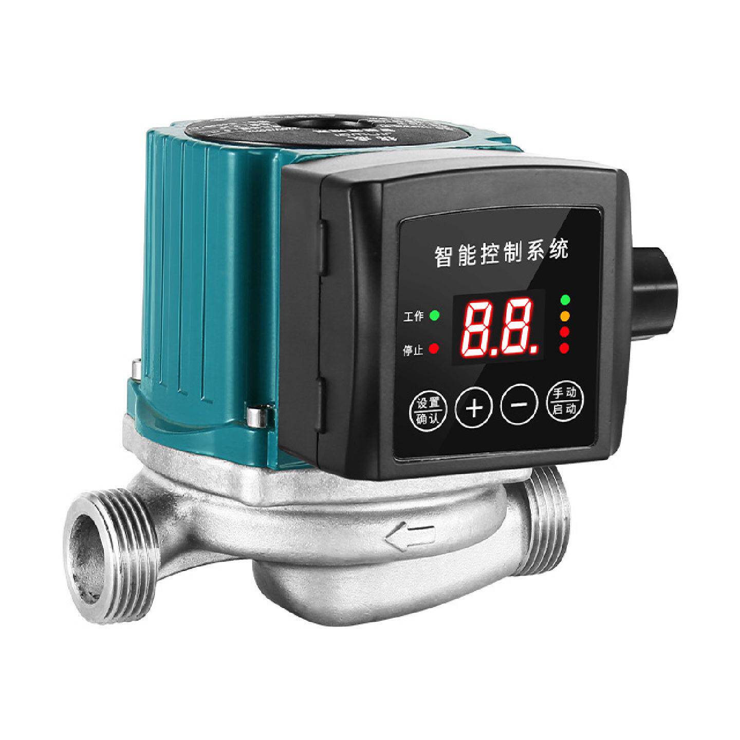 不锈钢地暖增压泵智能温控调节循环泵家用热水加压屏蔽泵