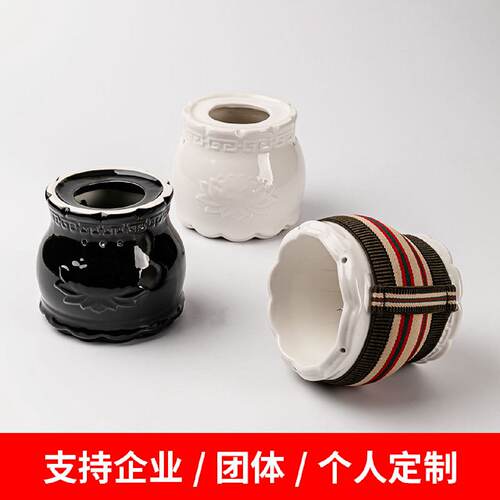 艾钟堂|大号陶瓷艾灸罐全身温灸器美容院家用背部按摩灸器经络