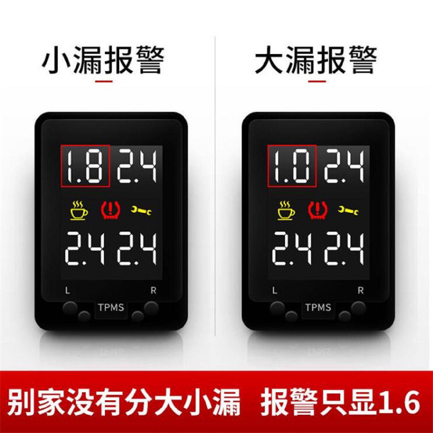 供应17款CRV冠道URV十代思域OBD数显胎压监测专用显示器无损安装