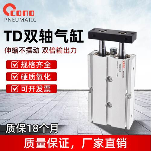 双轴双杆气缸TD10/16X20X25X30X32X40X50X60X75X80X100X125-SD2