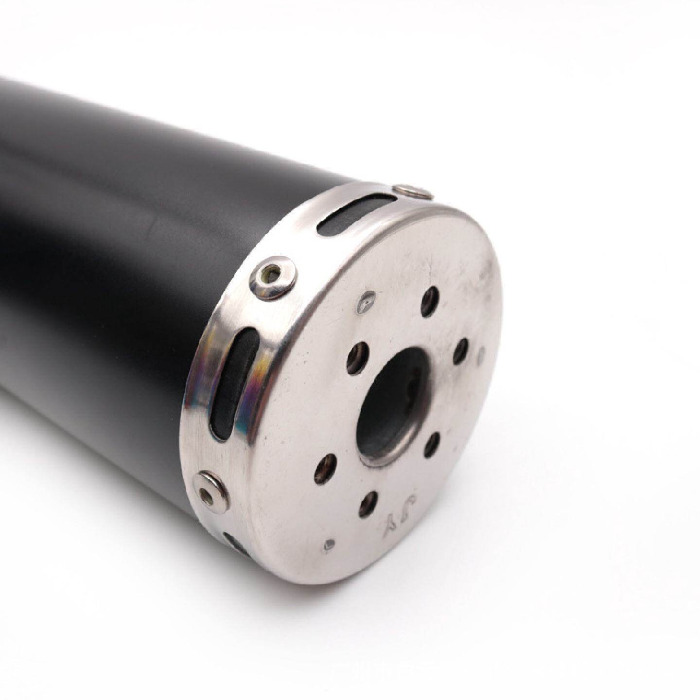 越野摩托车&phi;88x300圆嘴改装排气管铝合金尾段消音器消声器