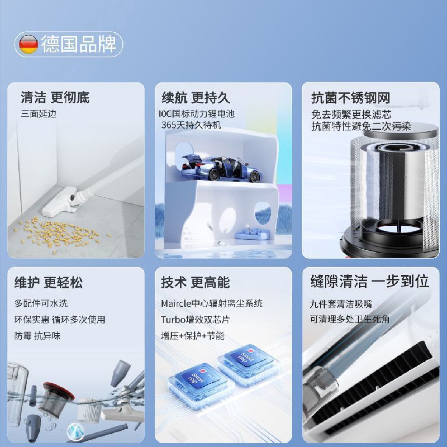 无线吸尘器大吸力功率家用车载手持超静音除螨宠物吸拖一体机